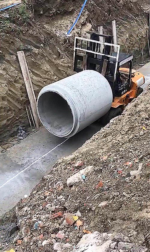 揚(yáng)州市廣陵區(qū)大汪河雨水管道安裝