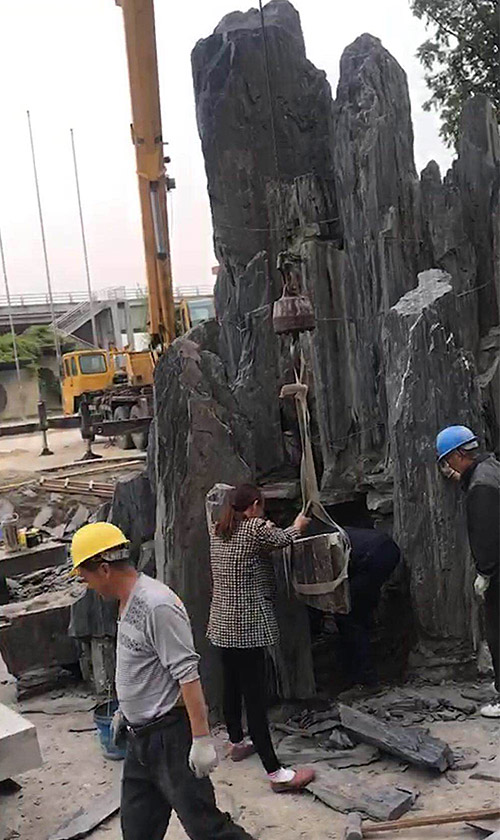 揚(yáng)州市江都區(qū)邵北船閘假山項目03